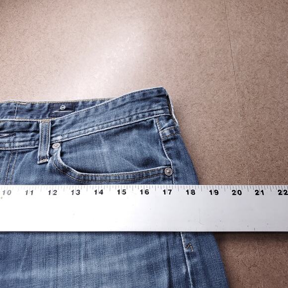 AG Protege Straight Leg Jeans Mens 32x32 Blue Med Wash Classic Casual Denim - Picture 5 of 12